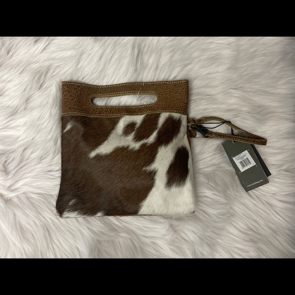 Myra bag Bijou leather and hairon bag